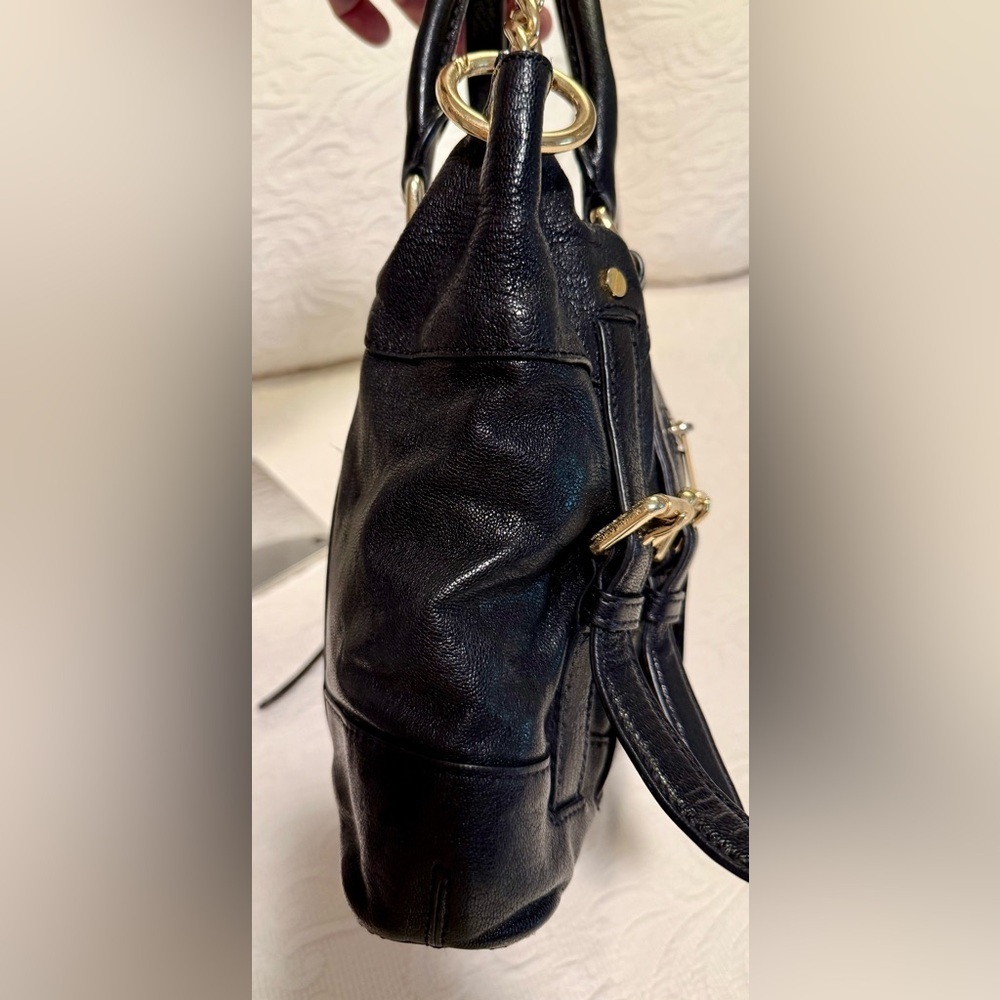 Gently Used Michael Kors Black Leather Handbag - Picture 6 of 9